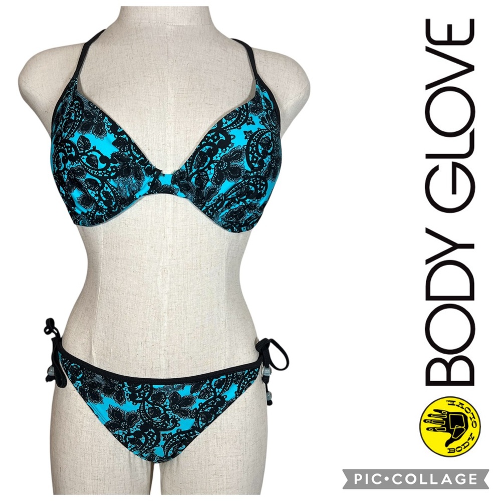 Body Glove Blue and Black Bikini